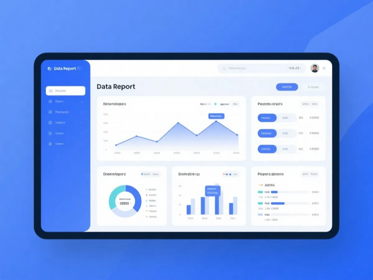 数据分析界面示意图